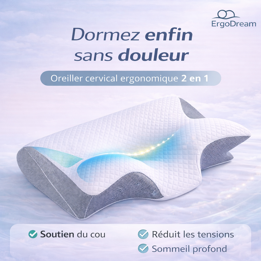 ErgoDream Original™ – Oreiller Cervical Ergonomique