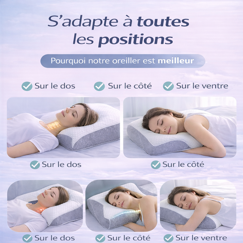 ErgoDream Original™ – Oreiller Cervical Ergonomique