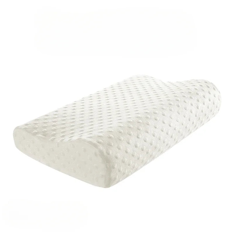 Oreiller Ergonomique Long en Mousse à Mémoire de Forme – Confort du Cou et Sommeil Apaisé