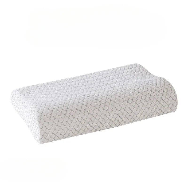 Oreiller Ergonomique Long en Mousse à Mémoire de Forme – Confort du Cou et Sommeil Apaisé