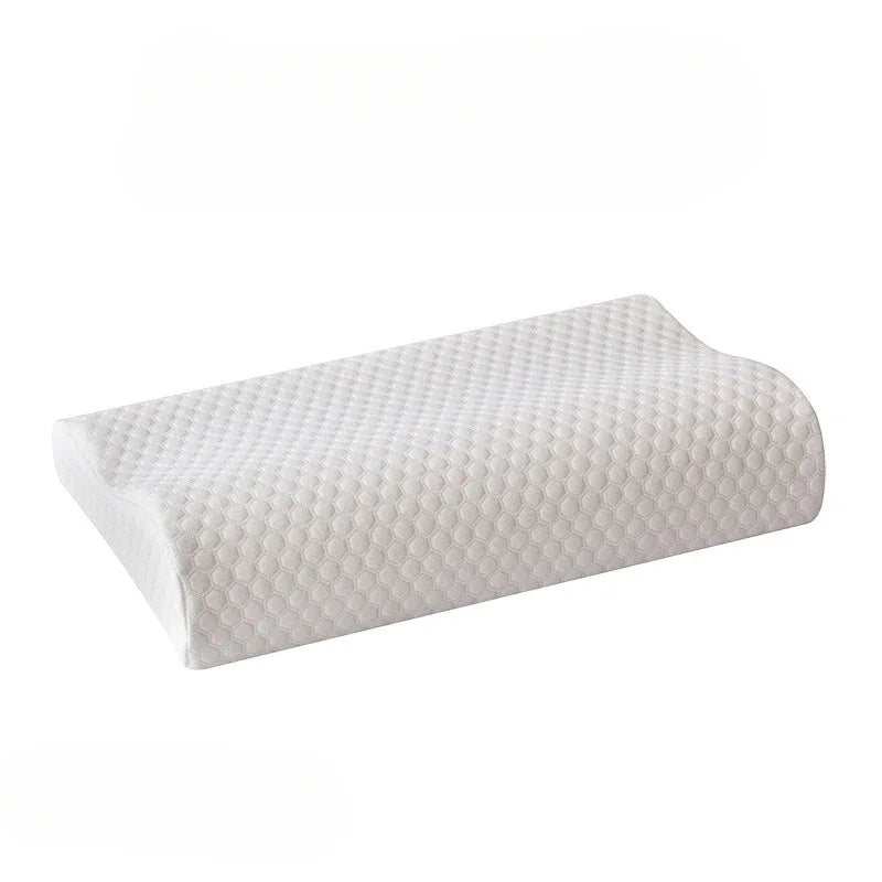 Oreiller Ergonomique Long en Mousse à Mémoire de Forme – Confort du Cou et Sommeil Apaisé