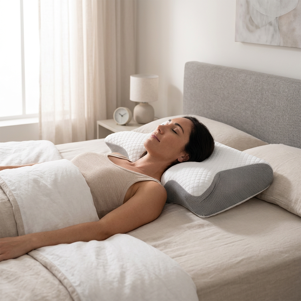 ErgoDream™ – Oreiller Ergonomique Cervical à Mémoire de Forme